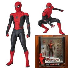 Mafex Spider-Man Action Figure 15cm PVC Red Black Suit Collectible Model