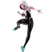 Articulata Spider-Gwen Action Figure 15.5cm with Interchangeable Accessories PVC Spider-Man Into the Spider-Verse White Black