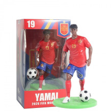 Lamine Yamal Spain National Team Figurine 18cm with Soccer Ball Collectible