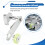 Support D'Encodeur en Aluminium Polyuréthane Industriel, Roue de Mesure, Support de Montage D'Encodeur en Aluminium de 40 mm. 7