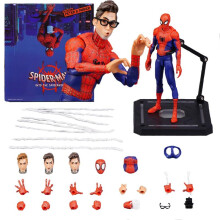 (Spider-Man) Marvel Legends Spider-Man Into the Spider-Verse Peter Parker 16cm Action Figure Collectible PVC Toy Gift for Kids