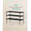 3-Tier Shoe Rack - Metal Frame - Ink Black - Space-Saving Design with Fabric Shelves 6
