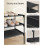 3-Tier Shoe Rack - Metal Frame - Ink Black - Space-Saving Design with Fabric Shelves 4