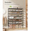 4-Tier Shoe Rack - Non-Woven Fabric - Ink Black - Space-Saving Design 3