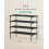 4-Tier Shoe Rack - Non-Woven Fabric - Ink Black - Space-Saving Design 6