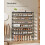 4-Tier Shoe Rack - Non-Woven Fabric - Ink Black - Space-Saving Design 3