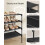 4-Tier Shoe Rack - Non-Woven Fabric - Ink Black - Space-Saving Design 5