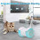 Interactive Robotic Cat Toy – USB-Rechargeable 360 Self-Rotating Ball with LED Light 3