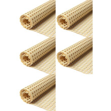 5X Rolos de Fita de Vime de 80 Polegadas de Comprimento (6,6 Pés) Fita de Vime Natural de 16 Polegadas de Largura para Móveis, Cadeiras, Armários e