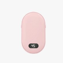(light pink) Hand warmer with Double-Sided Heating and Two Temperature Settings, This Portable Hand warmer Can Be Charged