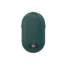 (green) Hand warmer with Double-Sided Heating and Two Temperature Settings, This Portable Hand warmer Can Be Charged