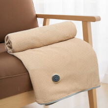 (Apricot) Heated Blanket USB Wearable Electric Blanket Portable Warmer Blanket for Shoulder Electric Heating Shawl with 3 Tem Sett