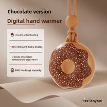 (Coffee) Electric Hand Warmer with 3 Heat Settings 4000mAh Rechargeable Portable USB Hand Warmer for Winter Outdoor Cute Winter G