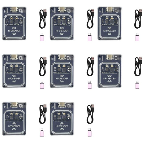 8X PCR532 NFC RFID  Wireless Module IC Card Reader Writer RFID Emulator Minicopy with Type-C Interface