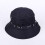 (Noir, pack-4) Foldable Bucket Hat Wide Brim UV Protection Solid Color Flat Top Unisex Sun Hat 1