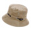 (Kaki, pack-5) Foldable Bucket Hat Wide Brim UV Protection Solid Color Flat Top Unisex Sun Hat 7