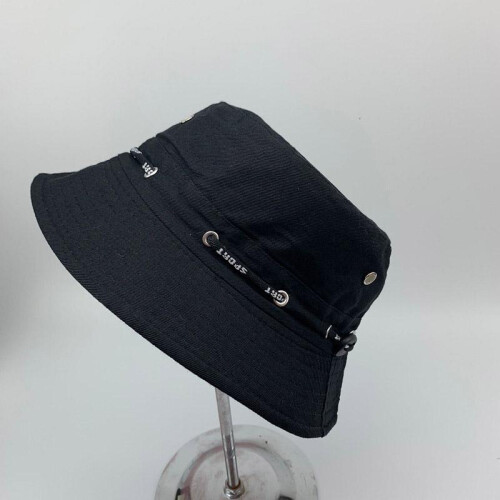 (Kaki, pack-5) Foldable Bucket Hat Wide Brim UV Protection Solid Color Flat Top Unisex Sun Hat 1