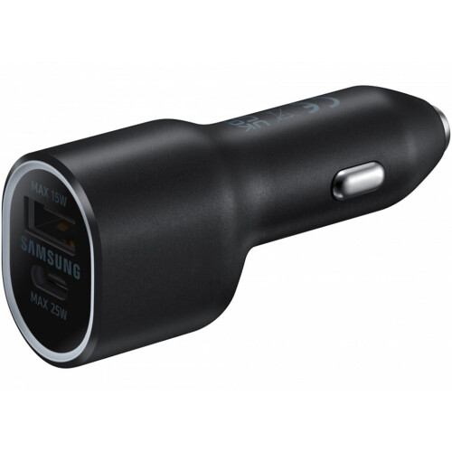 Nabíječka do auta Samsung USB-C USB-A Duo - černá