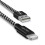 Kabel Skin Lightning 2,4A, 3m - Black/White 1