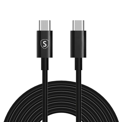Rychlonabíjecí kabel USB-C na USB-C 60W, 3A, PD, 3m - černý