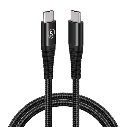Kabel USB-C na USB-C 5A, 100W, 1m - černý