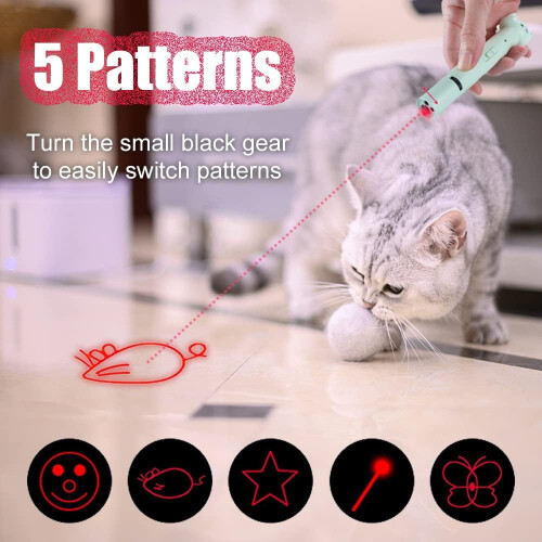 Interactive Cat Toy with Laser Pointer – Rechargeable for Kittens & Dogs 2