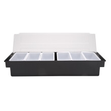 ChłOdzony Lodem Pojemnik na Przyprawy SchłOdzony Pojemnik na Przyprawy Bar Caddy do Pracy Domowej lub Restauracji Six Grid Boxing Box