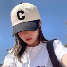 (Bleu naval, pack-5) C Letter Embroidered Baseball Cap, Soft Cotton Adjustable Mesh Trucker Hat for Men Women Outdoor Sun Protection Streetwear