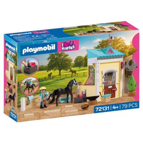 PLAYMOBIL PLAYMOBIL I love horses 72131 Small Stable with Blacksmith