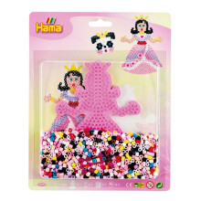 Ironing beads - HAMA - Princess - Pink - 1100 pieces - From 5 years old