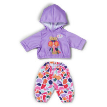 Doll Outfit - BABY BORN - Hoodie Set 43 cm - Purple - Soft Polyester - 2 Pieces