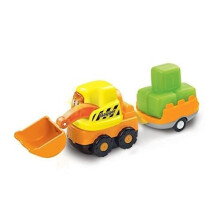 Toy - VTECH - Tut Tut Baby Flitzer Excavator & Trailer
