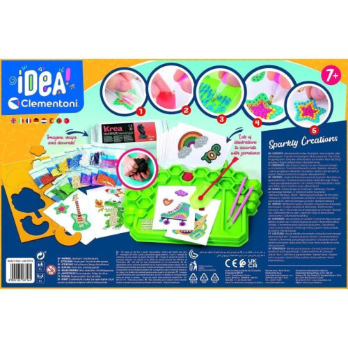 Clementoni Creative workshop - Clementoni - Sparkling 3D sticker creations - Colorful gems and clay 2