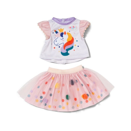 Baby born unicorn robe with tutu 43 cm