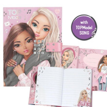 Diary - TOPModel - 0013723 - 4-digit Lock - Integrated Music "TOPModel BEST FRIENDS" - 80 lined pages