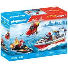 Playmobil Game Set - PLAYMOBIL - 71977 - Sea Rescue - 87 pieces - boat and helicopter