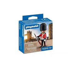 Miniature Figurine - PLAYMOBIL - Royal Guard - Distinctive Hat - Support Plate - Realistic Details