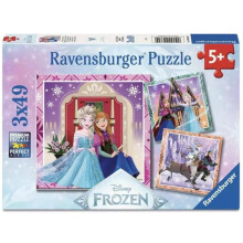 Children's Puzzles 3x49 pieces - Disney Frozen - Set for Always
