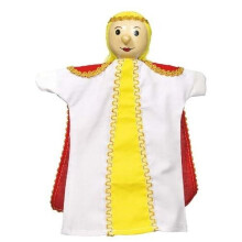 Wooden and princess fabric puppet - For children aged 3 and over - Mixed