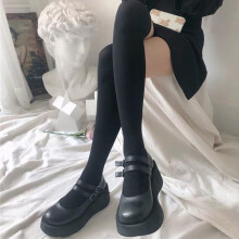 (Blanc, 42cm) Women's Over the Knee Socks 3 Pairs Sexy Black White Velvet Long Socks Girls Knee High Stockings Kawaii Cosplay