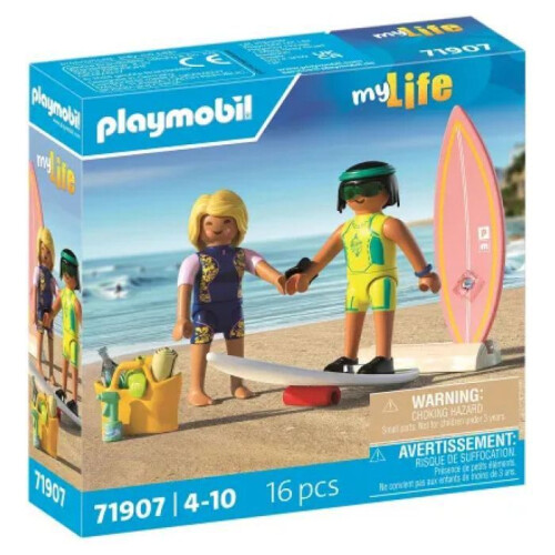 PLAYMOBIL Building Set - PLAYMOBIL - 71907 - Surfing Course - 2 Characters - Multicolor