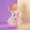Baby born unicorn robe with tutu 43 cm 4