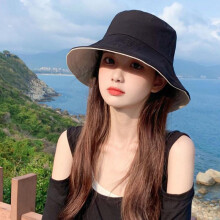 (Orange, pack-1) Women's Wide Brim Bucket Hat Reversible Foldable Sun Hat Panama Beach Fishing Travel