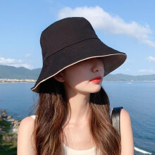 (Orange, pack-4) Women's Wide Brim Bucket Hat Reversible Foldable Sun Hat Panama Beach Fishing Travel
