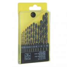 (Laitonné, 13Pcs Household) HSS Twist Drill Bit Set 13 Pieces, High Speed Steel Drill Bits for Hard Metal Stainless Steel, 1/4 Inch Shank