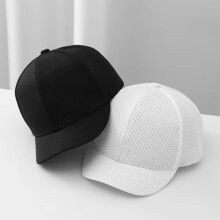 (Blanc, pack-2) Men's Breathable Small Brim Baseball Cap Quick-Dry Mesh Outdoor Sun Hat Solid Color Hip-Hop Golf Trucker Hat for Dad