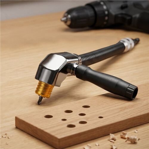 Right Angle Drill Attachment Kit 90 Degree Electric Corner Tool for Woodworking 2