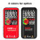 (Noir) BSIDE S10 Smart Multimeter 9999 Counts LCD Digital Display AC/DC Voltmeter Ohmmeter Tester 7