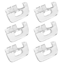6Pcs Shade Lift Handles for Graber Bali Cordless Blinds and Cellular Shades Made After 2015, Clear Plastic Pulls