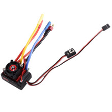 Kontroler Prędkości Bezszczotkowego ESC 60A z Wtyczką T i Złączem Banana 4,0 mm do Silników RC Car Boat 2847 540 3650 2-3S Czarny